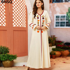 SIPO Abaya Farasha Kaftan pour femmes marocain dubaï Kaftan très fantaisie longue robe Farasha brodée caftan longue robe - Product Image 2