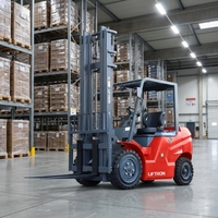 Gudang Pengemasan Bahan Kimia Transportasi Pallet Pengisian Cepat Liftron CPD35 3500kg Forklift Listrik Lithium