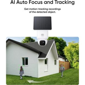 Eufy Security SoloCam E30 Pack de 4 caméras solaires sans fil d'extérieur, clarté 2K, suivi IA à 360°, sans frais mensuels - Product Image 3