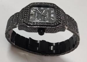 Reloj Mecánico Refinado de Acero Inoxidable con Brillantes Piedras de Moissanita, Diseñado para la Elegancia, Lujo y Precisión, Esfera Analógica - Product Image 5