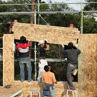 Kit de maison préfabriquée SIPs à économie d'énergie, villa, structure légère pour l'habitat urbain et rural, maison préfabriquée