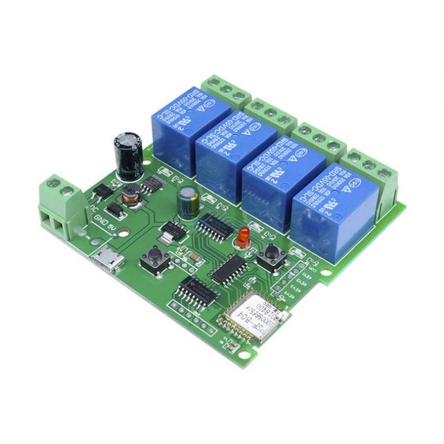 New DC 12V 24V DC 5V-32V 4Channel Wifi Relay Module Wireless Remote Control Switch for Smart Home