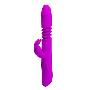 Pretty Love Silicone G Spot <span class=keywords><strong>Gode</strong></span> Lapin Vibrateur pour Femmes 4 fonctions updown 10 vitesses vibration USB Rechargeable Masseur - Product Image 3