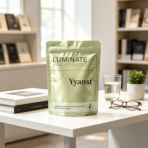Polvo de Energía Natural Verde Menta Claro en Bolsa con Cierre, Bienestar Diario, OEM, Venta al Por Mayor, Marca Privada - Product Image 3
