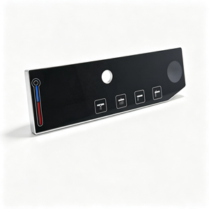 Panel de Control de Plancha Eléctrica Personalizado OEM, Membrana Adhesiva con Indicadores Rojos y Azules, Impresión Serigráfica - Product Image 6
