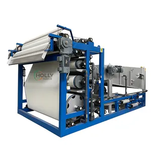 Machine de filtre-presse à courroie d'alimentation Équipement de traitement de déshydratation des boues industrielles Déshydrateur de presse à bande