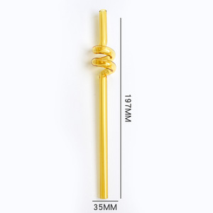 Hot Sell <strong>Colored</strong> Spiral Glass <strong>Straw</strong> Borosilicate Glass <strong>Straw</strong> - Product Image 3