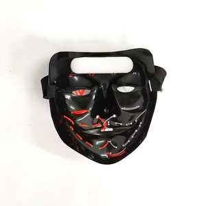 Máscara LED de colores mezclados <span class=keywords><strong>para</strong></span> <span class=keywords><strong>Halloween</strong></span>, máscaras luminosas de purga que brillan, máscara facial con luz de neón aterradora, accesorios <span class=keywords><strong>para</strong></span> disfraces de Festival Unisex - Product Image 5