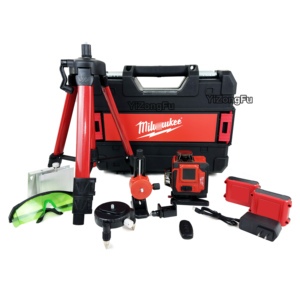 Máy cân bằng laser tự động ±3 °   Bộ dụng cụ điện laser xanh chính xác có thể điều chỉnh đường thẳng 16 chéo 520mm - Product Image 2