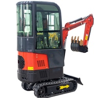 Mini-excavatrices chenillées compactes de 1,8 tonne avec moteur diesel Kubota Yanmar certifié EPA et système hydraulique, exportées de Chine