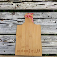Planche à découper en bambou naturel COSEN Home Deco, style américain, écologique, avec poignée, pour fromage, cuisine et service
