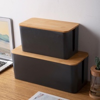 Boîte de rangement bande conteneur ligne de charge ordinateur cordon gestion Hider couverture ménage fil d'alimentation câble organisateur étui