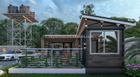 Extérieur préfabriqué arrière-cour conteneur bureau jardin maisons d'été maisons Studio