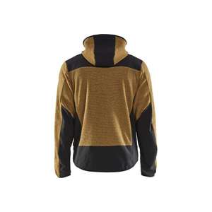 BLAKLADER - 594025363799L Chaqueta de punto Softshell Honey Gold/Black-EAN 7330509802205 CHAQUETAS DE TRABAJO - Product Image 2