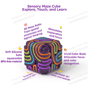 Silicone Sensory Activity Board Educational Toy For 3+ Year Kids Adults Calming Stress Anxiety ADHD Autism Acrylic Graduations - Product Image 2