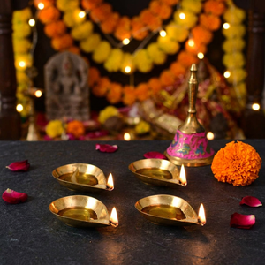 Traditional Brass <b>Oil</b> Diya a Symbol of Eternal Light and Prosperity Elegant Brass Akhand Diya - Product Image 6