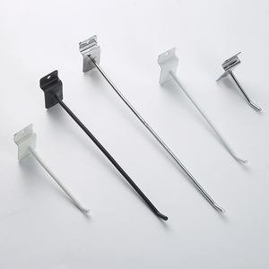 Grosir tugas berat aksesoris rak supermarket ponsel papan slot logam putih dengan kait tahan karat kait gantung - Product Image 2