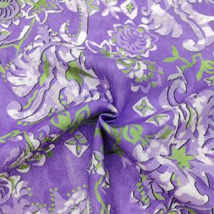 Design floral <span class=keywords><strong>violet</strong></span> personnalisé imprimé 55% <span class=keywords><strong>lin</strong></span> 45% viscose mélangé tissu solide pour une utilisation de vêtement imprimé-pour chemises habillées pantalons - Product Image 4