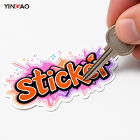 Pegatinas Personalizadas de Vinilo, Resistentes al Agua, con Diseño de Grafiti y Letras, para Patinetas y Botellas de Agua, Resistentes a los Rayos UV, Marca Yingao