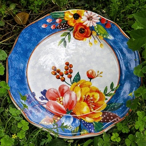 จานเซรามิกเคลือบเงาสำหรับตกแต่งโต๊ะอาหาร - Product Image 2