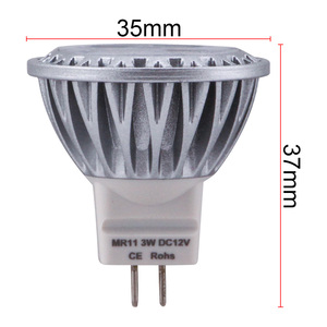 <span class=keywords><strong>Mr11</strong></span> Led 3W Foco pequeño de alta potencia <span class=keywords><strong>12V</strong></span> G5.3 Regulable Ip44 Ra80 Garantía de 3 años Vidrio 90 Lm/W 50000 horas de vida útil - Product Image 2