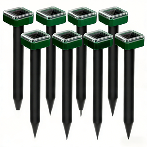 Ahuyentador Solar Ultrasónico de Topos, Ahuyentador de Roedores y <span class=keywords><strong>Serpientes</strong></span> para Exteriores, Resistente al Agua, Dispositivo Disuasorio para Gophers, Ratas y Otros Animales - Product Image 1