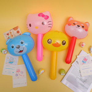 Martillo inflable con cabeza de animal de dibujos animados, palo largo con campana, juguete para niños, regalo para guardería, puesto de comida callejero - Product Image 2