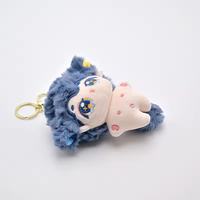 Nouveau 11cm Mini porte-clés en peluche personnalisés Mini jouets en peluche doux et mignon Porte-clés sac à dos en peluche