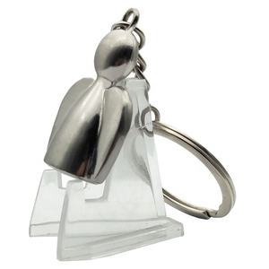 Groothandel Custom Festival Geschenken Metalen Ontwerp Grappige Sleutelhanger Zinklegering Beschermer 3d Engel Sleutelhanger Kan Laser Gegraveerd Logo - Product Image 3