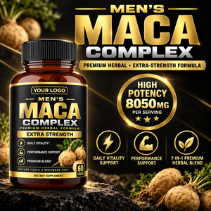 60 Grandes Bouteilles – Complément Herbal Maca Complexe pour Hommes – Favorise l'Énergie, la Vigueur, la Performance Musculaire, l'Endurance et la Concentration - Product Image 1