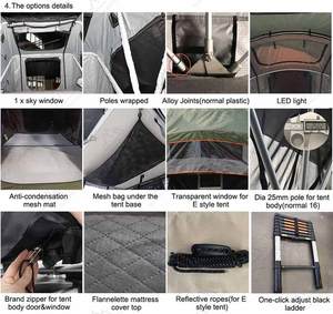 Waterproof 4WD Offroad Car Camping Roof Top Tent From Roof Tent Factory Ready to Ship With SRT02E-56 Roof Top Tent SRT02E-56 - Product Image 6