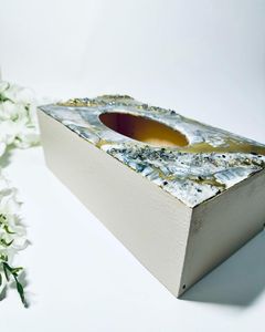 Caja de pañuelos hecha a mano con flores incrustadas, bolso de noche para mujer, para comedor, cocina, dormitorio, tocadores y decoración del hogar - Product Image 6