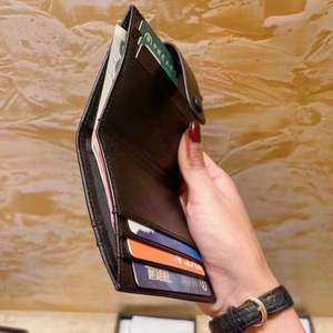 Leather Woven Short Shoulder-bag with Drawstring Closure and <b>Snap</b> <b>Fastener</b>. Lingerie Cowhide zero Wallet Cover. - Product Image 2