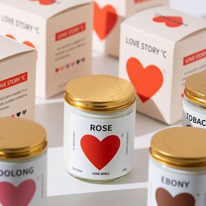 Bougie parfumée en forme de cœur pour la fête des mères, en gros, parfum d'ambiance pour la maison, ornement décoratif, sans fumée, en cire de soja - Product Image 2