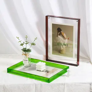 Wholesale New Style Block Photo Frame 2x3 4x5 5x7 6x8 Acrylic Picture Frame With Magnet