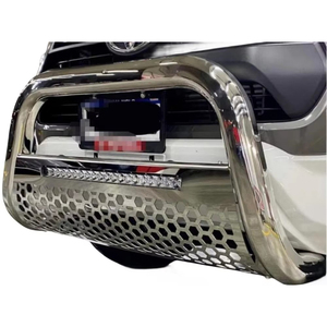 Nuevo protector de parachoques delantero de barra de empuje de acero con luces LED para Hilux - Product Image 1