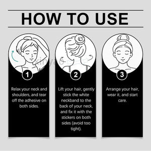 Logo personalizzato per lifting del collo nastro per collo istantaneo per lifting traspirante e lifting nastro per collo - Product Image 6