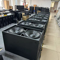 Sub 9006 AS Double caisson de basses actif de 18 pouces Haut-parleur audio professionnel Caissons de basses haute puissance pour DJ Concert Événement