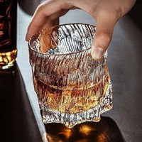 High-End Whiskyglas In Japanse Stijl Creatief Luxe Hameroog Patroon Voor Ktv-Bar Fruitwijndrinkwaren