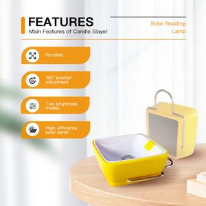 Lámpara de Lectura LED Solar Portátil de Emergencia con Clasificación IP54, Modo Dual (3 Horas/6 Horas), Batería LiFePO4 - Product Image 2
