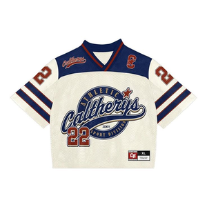 Tontons personnalisé grande taille maillot à manches courtes Hip Hop Streetwear séchage rapide léger respirant tricoté col en v Fitness numérique - Product Image 2