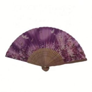 Abanico Plegable Portátil de Bambú y Seda Estilo Antiguo para Damas - 21cm, Hecho a Mano, con Logotipo Personalizado, Regalo Promocional para Fotografía y Souvenirs - Product Image 6