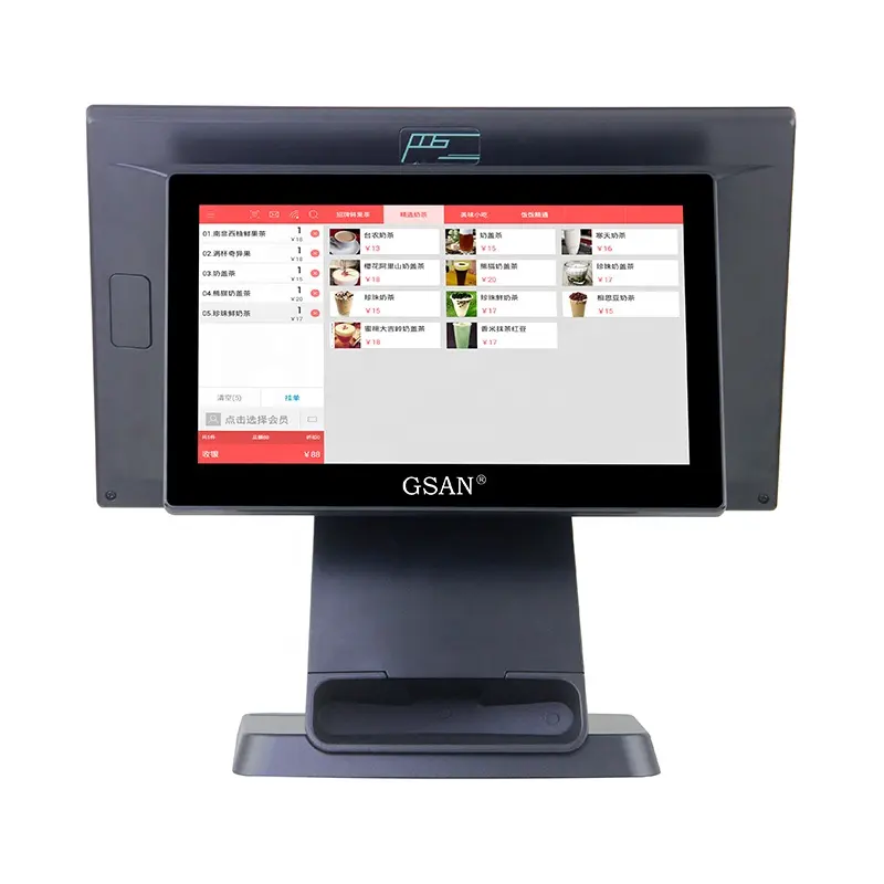 O terminal pos GS-T3 marca GSAN alta qualidade tudo em uma caixa registradora boa qualidade o preço mais favorável POS