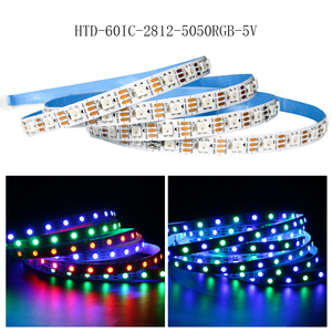 Tira de LED <span class=keywords><strong>WS2812B</strong></span> direccionable de <span class=keywords><strong>5V</strong></span>, 5050 SMD, LED RGB de alto lumen, tira de LED RGBIC de píxeles <span class=keywords><strong>WS2812B</strong></span> de <span class=keywords><strong>5V</strong></span> - Product Image 3