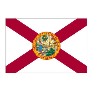 أعلام فلوريدا الأمريكية مخصصة 3×5 قدم - مطبوعة رقميًا بخياطة مزدوجة من البوليستر الوطني للترويج - Product Image 3