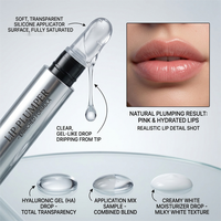 Huile repulpante pour les lèvres vegan de haute qualité, volume supplémentaire, marque privée, acide hyaluronique, hydratant pour les lèvres