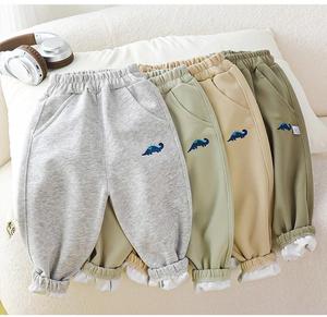 <span class=keywords><strong>Pantaloni</strong></span> in Cotone per Ragazzi alla Moda, Vendita all'Ingrosso, Vita Elastica, Colori Uniti, <span class=keywords><strong>Pantaloni</strong></span> Sportivi per Bambini da 1 a 7 Anni - Product Image 6