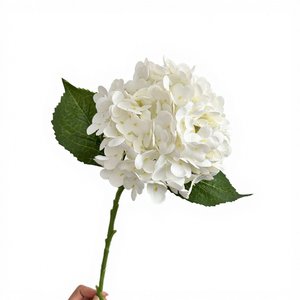 3D Realistic Moisturizing Large Hydrangea <b>Artificial</b> <b>Flowers</b>, 176 Pieces, Hotel Decoration Floral Arrangement - Product Image 3