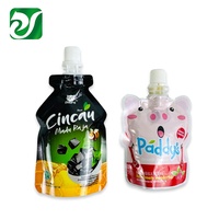 Emballage Pour Jus Enfant Sac de boisson de qualité alimentaire Pochette à bec verseur pour yaourt liquide de forme personnalisée