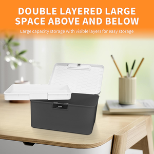 Waterproof <b>Folding</b> Design Multifunctional Click-Locked Transparent Plastic <b>Storage</b> <b>Box</b> for Square-shaped Garage Clothes <b>Storage</b> - Product Image 4